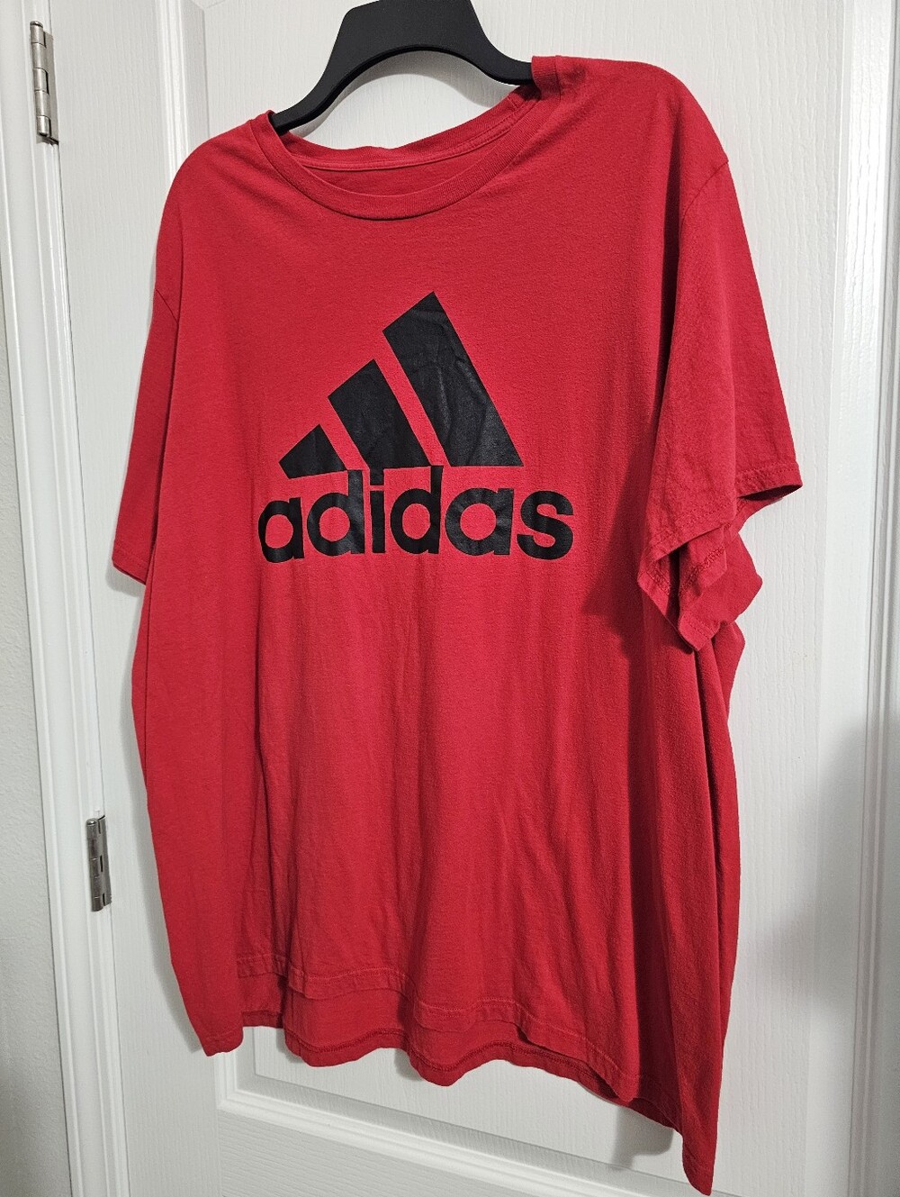 adidas Red Tee with Black Logo 2XL